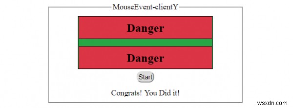 HTML DOM MouseEvent clientY 속성 – 마우스 포인터의 세로 좌표 구하기