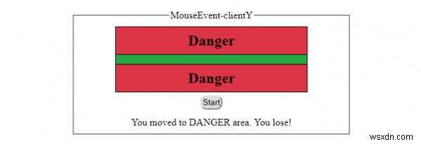 HTML DOM MouseEvent clientY 속성 – 마우스 포인터의 세로 좌표 구하기