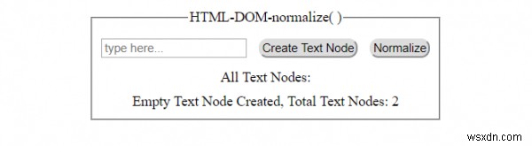 HTML DOM normalize() 메서드 – 빈 텍스트 노드 제거 및 병합 방법