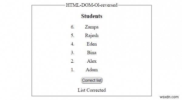 HTML DOM Ol reversed 속성 – 순서 있는 목록을 내림차순으로 표시하는 방법
