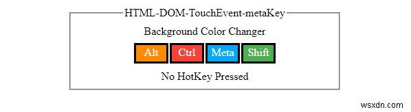HTML DOM TouchEvent metaKey 속성 – 터치 이벤트에서 Meta 키 감지하기
