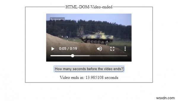 HTML DOM Video ended 속성 – 동영상 종료 여부 확인 및 남은 시간 계산하기