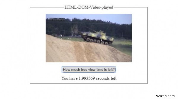 HTML DOM 비디오 played 속성 – 재생 구간 정보 확인하기