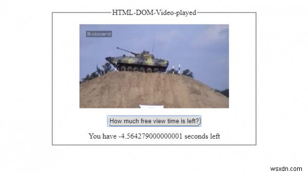 HTML DOM 비디오 played 속성 – 재생 구간 정보 확인하기