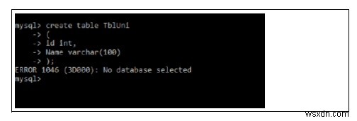 MySQL 오류 1046(No database selected) 원인과 해결 방법
