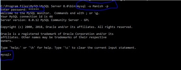 명령 프롬프트에서 MySQL 데이터베이스에 연결하는 방법