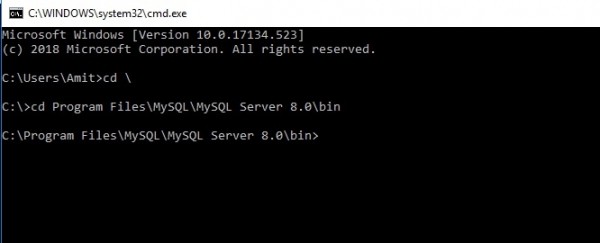 명령줄(CMD)에서 MySQL 서버를 업그레이드하는 방법