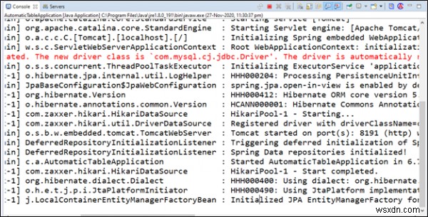 Spring Boot + Hibernate로 MySQL 테이블 자동 생성하기