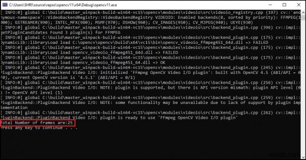 C++ OpenCV에서 FPS 값 구하는 방법