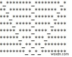 C++로 무표정 얼굴(*_*) 패턴 출력하기