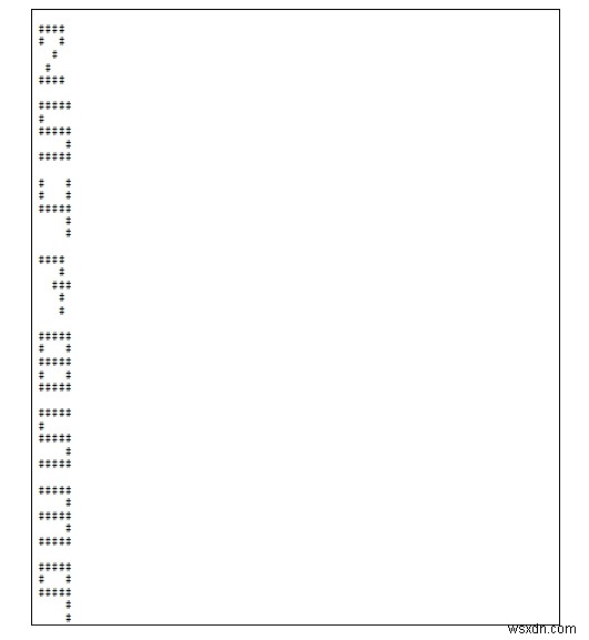 C++로 정수의 각 자릿수를 크게 확대해 출력하는 프로그램