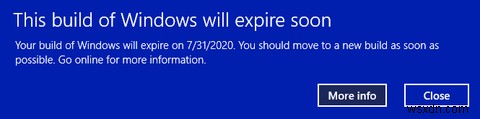 Windows 10  이 빌드는 곧 만료됩니다  오류 해결 방법 총정리