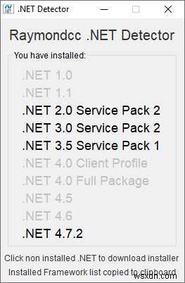 Windows에 설치된 .NET Framework 버전을 확인하는 6가지 방법