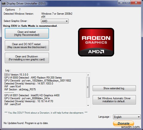 Windows에서 AMD 또는 ATI 디스플레이 드라이버를 찾고 수정하는 방법