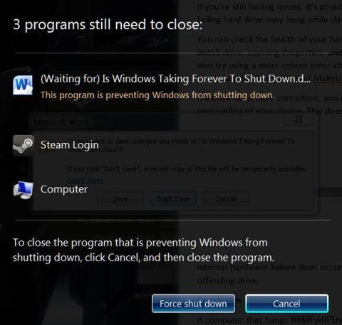 Windows가 종료되지 않고 멈출 때? 원인별 해결 방법 완벽 가이드