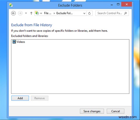 Windows 8에 내장된  타임머신  백업 기능, 파일 기록(File History) 활용법