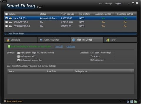 IObit Smart Defrag: 뛰어난 하드 드라이브 조각 모음 및 최적화 도구 [Windows]
