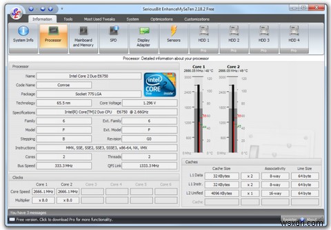 Windows 7 최적화 도구 EnhanceMySe7en: 시스템 튜닝과 정보 확인을 한 번에