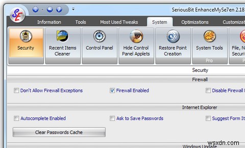 Windows 7 최적화 도구 EnhanceMySe7en: 시스템 튜닝과 정보 확인을 한 번에