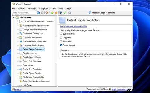 Windows 11/10에서 기본 드래그 앤 드롭 파일 동작을 변경하는 3가지 방법