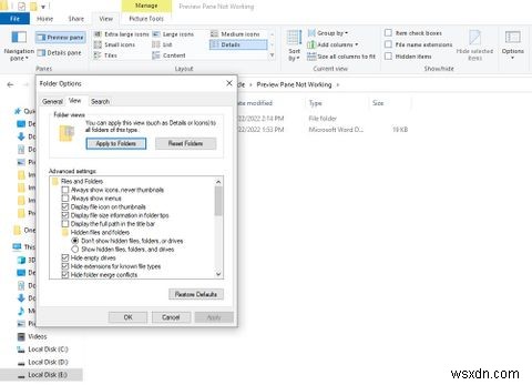 Windows 10 미리보기 창이 작동하지 않을 때? 해결하는 8가지 방법
