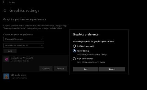 Windows 10에서 앱별 기본 GPU를 설정하는 방법