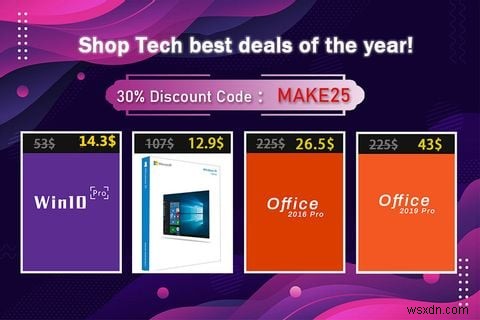 새해 특가! 단돈 $14에 Windows 10 평생 라이선스, $26에 Microsoft Office 정품 구매하기