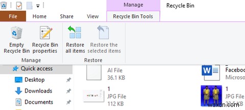 Windows 10 휴지통에서 삭제된 파일을 복원하는 4가지 방법