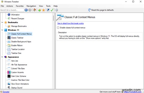 Windows 11에서 Windows 10식 상황에 맞는 메뉴로 되돌리는 방법