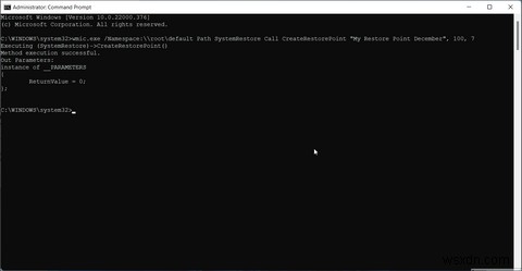 Windows 명령 프롬프트로 복원 지점 만들고 사용하는 방법