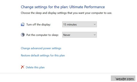 Windows 10에서 숨겨진  궁극의 성능  전원 관리 옵션 활성화하는 방법