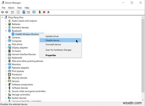 Windows 10에서 블루투스 끄는 방법 5가지