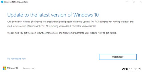 Windows 10 2021년 5월 업데이트(21H1), 업데이트 도우미로 지금 바로 설치하는 방법