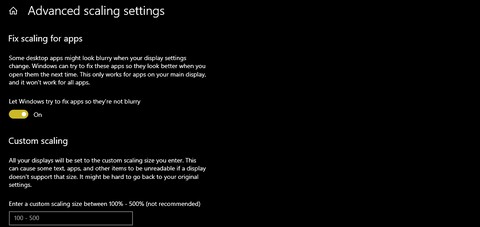 Windows 10에서 고DPI 모니터를 위한 디스플레이 배율 설정 완벽 가이드
