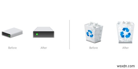 마이크로소프트, Windows 10 파일 탐색기에 새로운 아이콘 디자인 적용