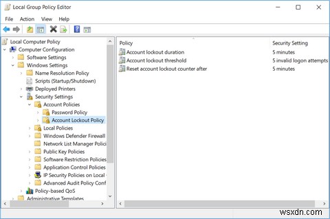 Windows 10에서 로그인 실패 횟수를 제한해 계정을 보호하는 방법