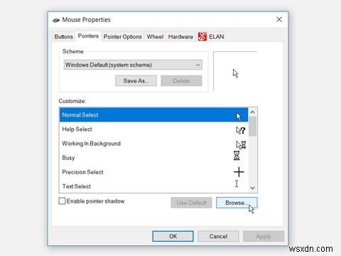 Windows 10에서 마우스 포인터 색상과 크기를 변경하는 5가지 방법