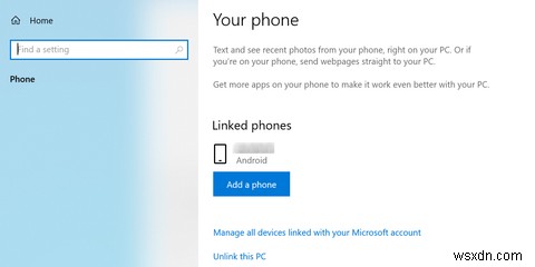 Windows 10에서 전화 걸고 받는 방법 –  내 휴대폰  앱으로 안드로이드 연동하기