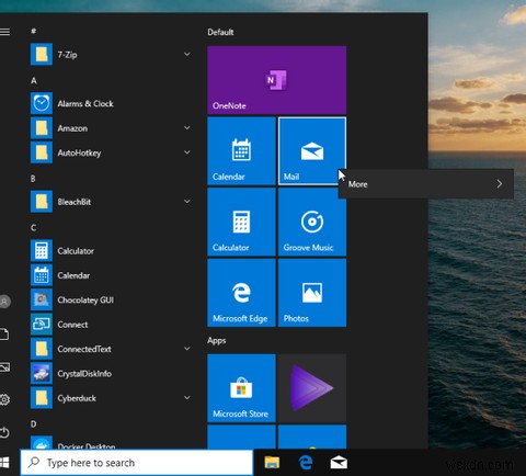 그룹 정책으로 Windows 시작 메뉴를 사용자 지정하는 방법