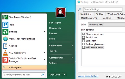 Windows 10을 Windows 7 또는 XP처럼 보이게 하는 방법