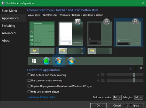 Windows 10을 Windows 7 또는 XP처럼 보이게 하는 방법