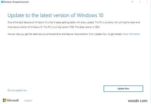 Windows 10 2018년 4월 업데이트(빌드 1803), 기다리지 말고 수동으로 지금 설치하는 방법