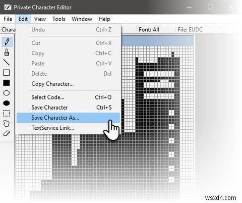 Windows 숨겨진 도구  프라이빗 캐릭터 에디터 로 나만의 글꼴과 문자 만드는 법