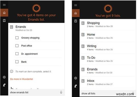 코르타나(Cortana) + 분더리스트(Wunderlist) 조합, Windows 10 최고의 할 일 목록 앱
