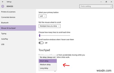 Windows 10에서 타이핑할 때 터치패드 간섭 없애는 방법