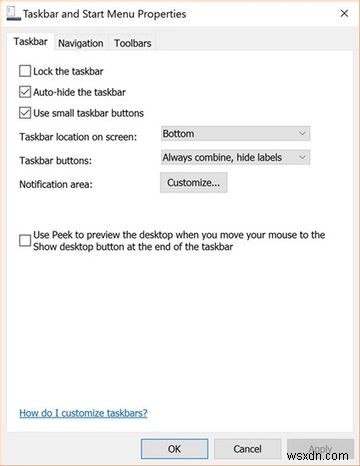 Windows 10에서 작업 표시줄 설정을 조정하는 방법