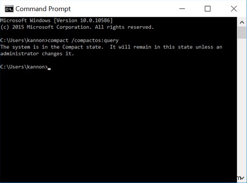 Windows 10 컴팩트 OS(Compact OS)로 디스크 공간 더 많이 절약하는 방법