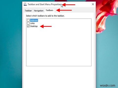 Windows 10의 숨겨진  바탕 화면  도구 모음으로 전문가처럼 탐색하는 법