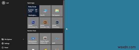 시작 메뉴가 너무 좁게 느껴지나요? Windows 10의 숨겨진 크기 조절 기능을 활용해 보세요
