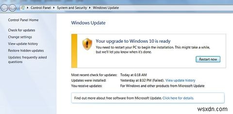 Windows 10 강제 자동 업그레이드 사태의 원인과 해결 방법